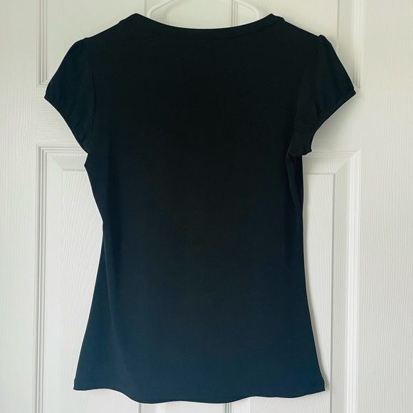 Worthington Black Short Sleeve Blouse - Picture 2 of 7
